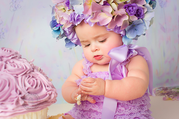 First year birthday cake smash